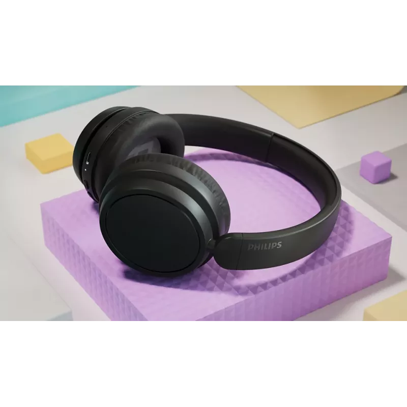 Auriculares Philips TAH5209BK/97 (serie 5000) — Over-ear inalámbricos Bluetooth, 20–20000 Hz, 10 m de alcance, 223 g, negros