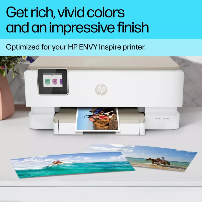 HP 49V51A Advanced papel fotográfico brillante, 4 x 12 pulgadas (102 x 305 mm), 250 g/m², 65 lb, 10,5 mil, 10 hojas