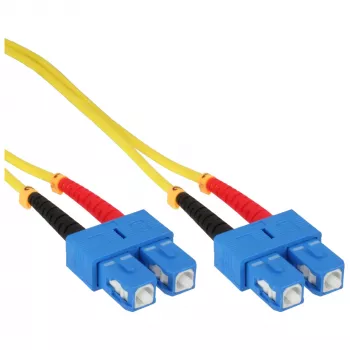 Cable de fibra óptica dúplex InLine SC/SC 9/125µm OS2 25m