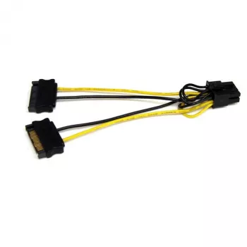 Adaptador de cable de alimentación SATA a PCI Express de 8 pines para tarjeta gráfica StarTech.com 15,2 cm