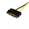 Adaptador de cable de alimentación SATA a PCI Express de 8 pines para tarjeta gráfica StarTech.com 15,2 cm