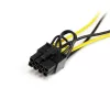 Adaptador de cable de alimentación SATA a PCI Express de 8 pines para tarjeta gráfica StarTech.com 15,2 cm