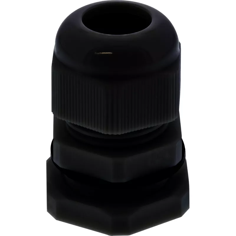 InLine 44010B prensaestopas PG 7, IP68, 3,5-6 mm, nailon con junta de neopreno, 10 uds., negro