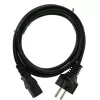 Cable de alimentación InLine, CEE 7/7 recto / conector macho IEC C13 de 3 pines, negro, 5m