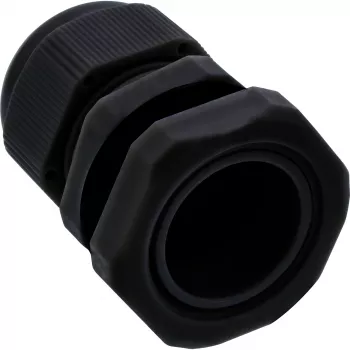 Prensaestopas InLine 44012B nylon IP68 para cable Ø6–12 mm, negro, pack de 10