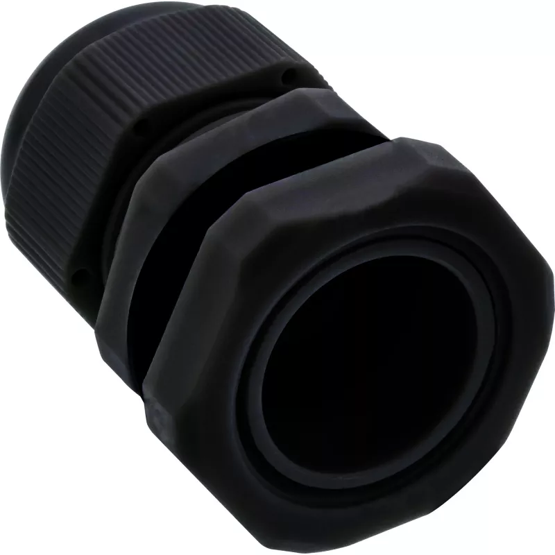 Prensaestopas InLine 44012B nylon IP68 para cable Ø6–12 mm, negro, pack de 10