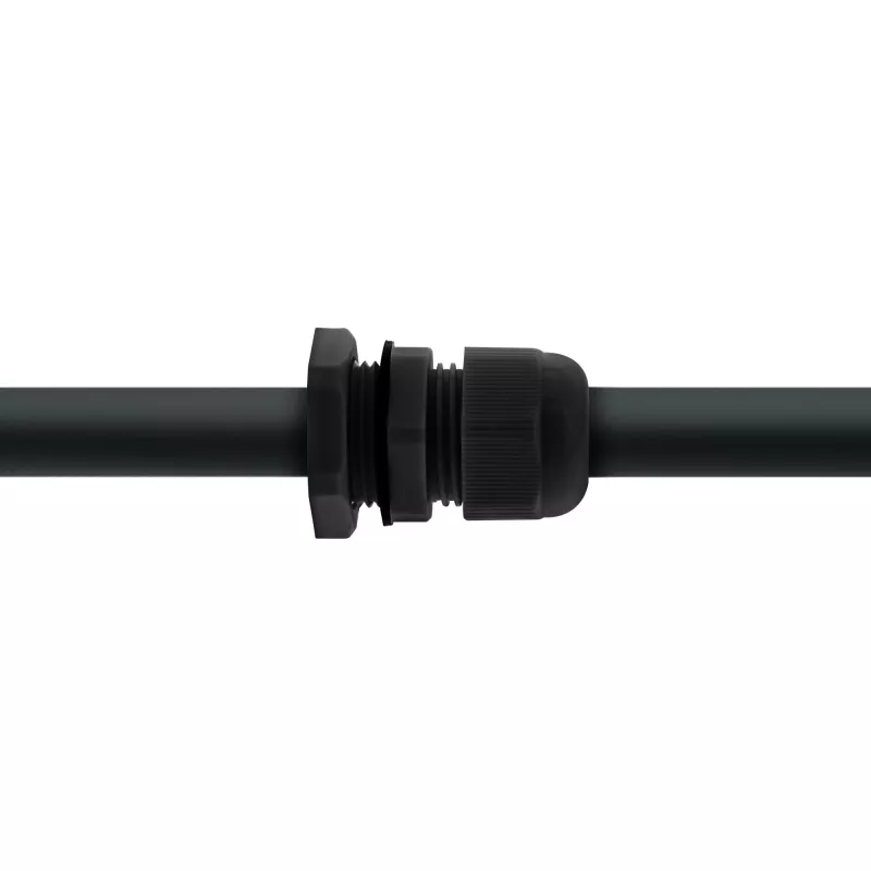Prensaestopas InLine 44012B nylon IP68 para cable Ø6–12 mm, negro, pack de 10