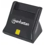 Manhattan 102025 lector de tarjetas Smart/SIM USB-A, 480 Mbps (USB 2.0), de sobremesa, vertical