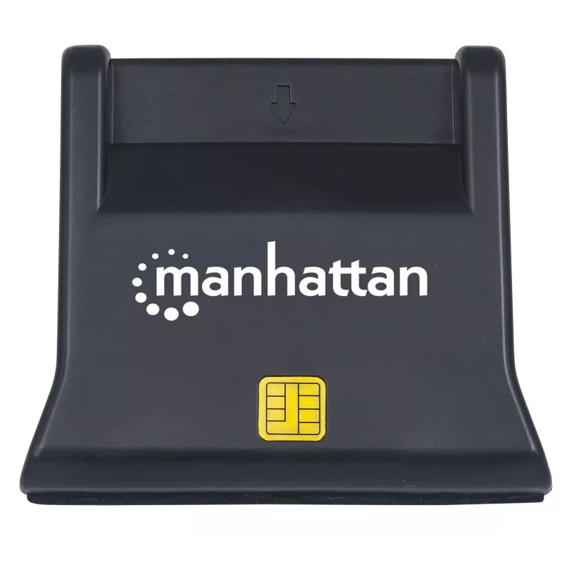 Manhattan 102025 lector de tarjetas Smart/SIM USB-A, 480 Mbps (USB 2.0), de sobremesa, vertical