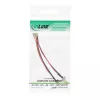 Adaptador de ventilador InLine conector hembra 3 pines / 2x conector macho 3 pines aprox. 0,10m