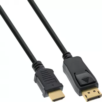 Cable convertidor DisplayPort a HDMI InLine 17184 1,5 m negro