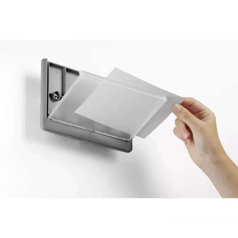 Soporte para carteles Durable 486637 A5 plástico grafito