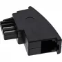 Adaptador InLine TAE-N conector macho TAE-N / conector hembra RJ11 6P4C