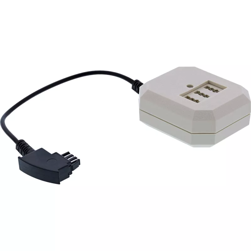 Adaptador InLine TAE-F alemán conector macho / TAE NFN + conector hembra RJ11 0,2 m