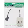 Adaptador InLine TAE-F alemán conector macho / TAE NFN + conector hembra RJ11 0,2 m