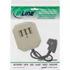 Adaptador TAE InLine TAE-F alemán conector macho / TAE NFF + RJ11 6P4C conector hembra 0,2 m