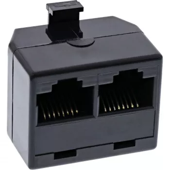 Rack distribuidor ISDN InLine 1x RJ45 M / 2x RJ45 H sin resistencia de terminación