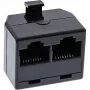 Rack distribuidor ISDN InLine 1x RJ45 M / 2x RJ45 H sin resistencia de terminación