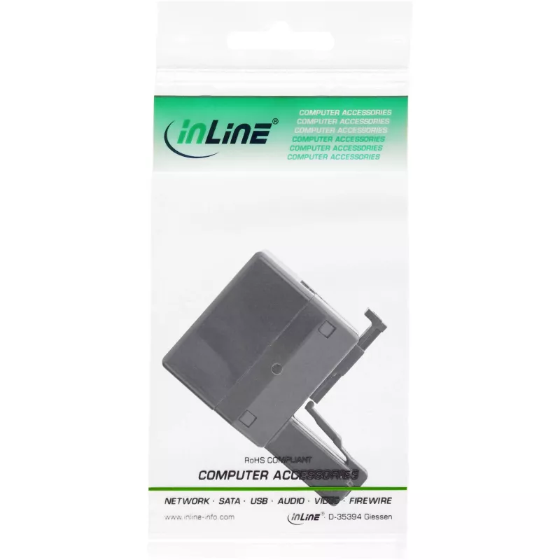 Rack distribuidor ISDN InLine 1x RJ45 M / 2x RJ45 H sin resistencia de terminación