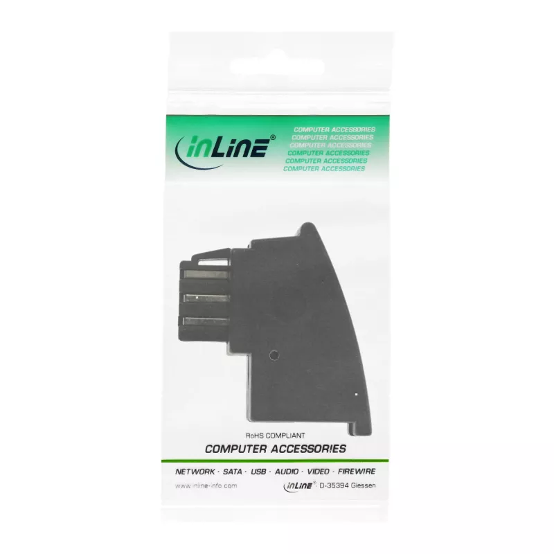 Adaptador TAE-F alemán InLine TAE-F conector macho alemán / conector hembra RJ11