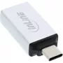 Adaptador USB 3.2 Gen.2 InLine, conector macho USB-C a conector hembra USB-A, plateado