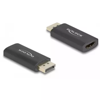 Adaptador activo DeLOCK DisplayPort 1.4 a HDMI, 8K HDR, negro