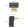 Adaptador DisplayPort InLine, conector macho / hembra DisplayPort, acodado hacia abajo
