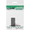 Adaptador DisplayPort InLine, conector macho / hembra DisplayPort, acodado hacia abajo