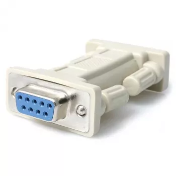 Adaptador de módem nulo serie DB9 RS232 StarTech.com - F/F, DB-9, DB-9, blanco
