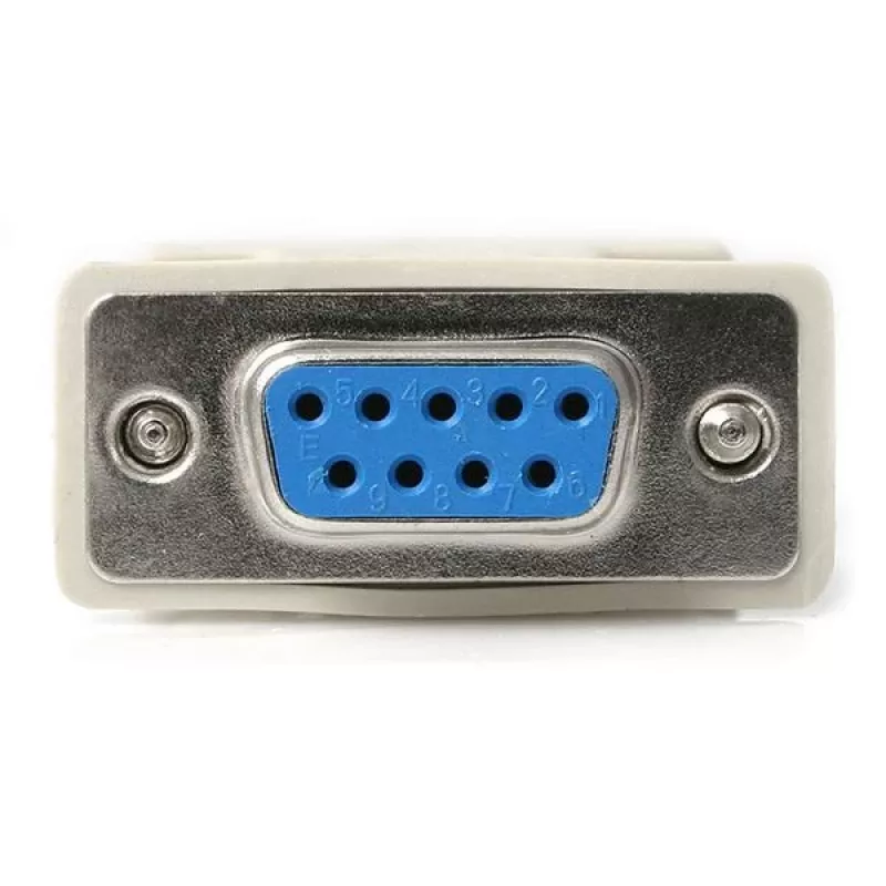 Adaptador de módem nulo serie DB9 RS232 StarTech.com - F/F, DB-9, DB-9, blanco