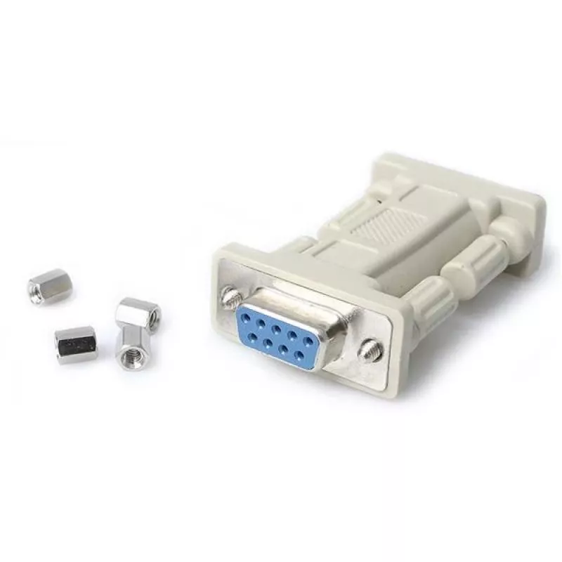 Adaptador de módem nulo serie DB9 RS232 StarTech.com - F/F, DB-9, DB-9, blanco