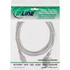 Cable de alimentación InLine, CEE 7/7 acodado / conector macho IEC C13 de 3 polos, gris, 2 m