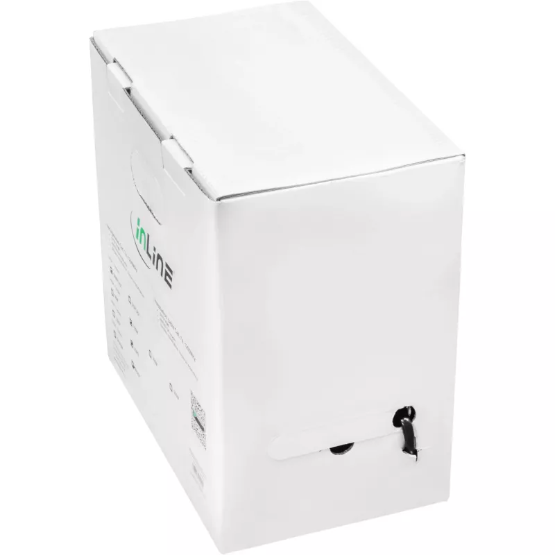 InLine Cable de instalación para exterior S/FTP PiMF Cat.7a AWG23 cobre 1200 MHz PE, 50m