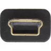 Cable plano USB 2.0 InLine, conector macho USB Type-A / conector macho Mini-B de 5 polos, negro/dorado, 5 m