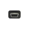 Cable mini USB 2.0 InLine, conector macho USB Type-A / conector macho Mini B, 5 polos, negro, 0,5 m