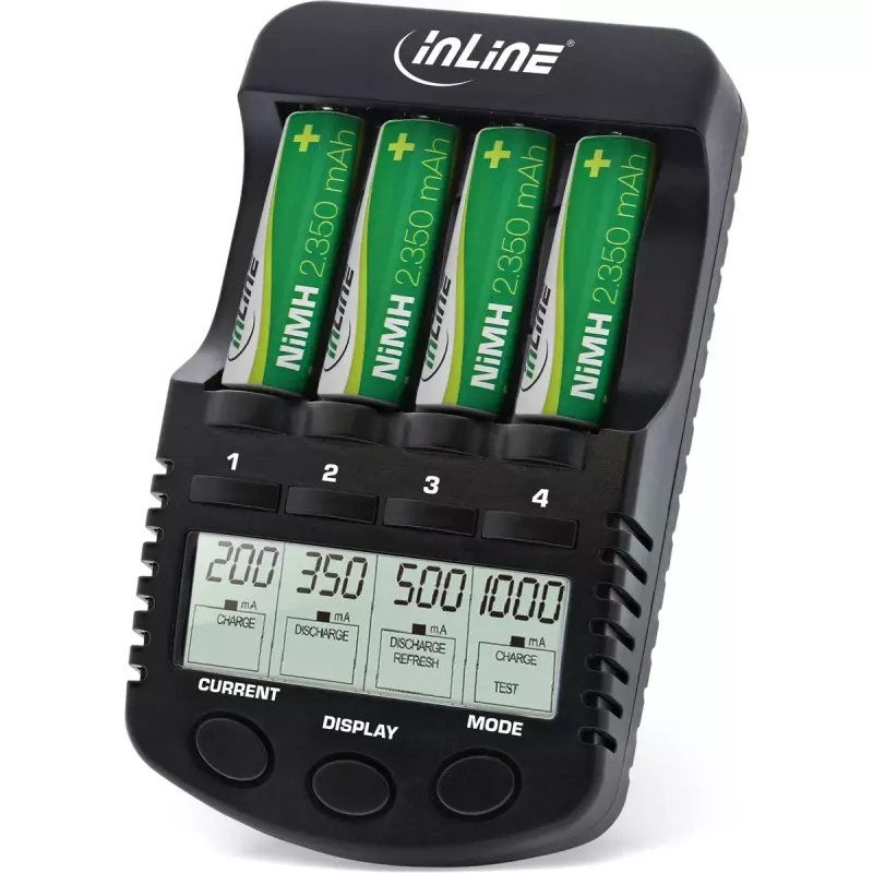 Cargador de baterías InLine 1287 pila doméstica DC