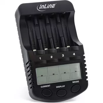 Cargador de baterías InLine 1287 pila doméstica DC