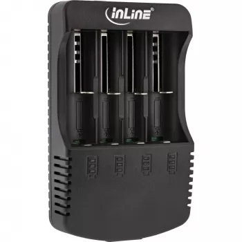 Cargador InLine para baterías de litio y NiCd+NiMH, 1 ud.