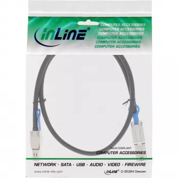 Cable Mini-SAS-HD externo InLine SFF-8644 a SFF-8088 6 Gb/s 2 m