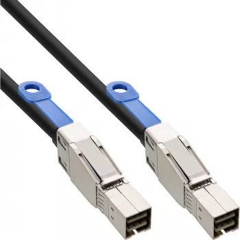 Cable Mini-SAS-HD externo InLine SFF-8644 a SFF-8644 12Gb/s 0,5 m