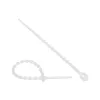 Bridas InLine bola 100 mm blanco, pack de 100, cintas de fijación de plástico