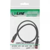 Cable de parcheo InLine S/FTP PiMF Cat.6 250MHz cobre libre de halógenos negro 0,5 m