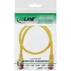 Cable de parcheo InLine S/FTP PiMF Cat.6 250MHz cobre libre de halógenos amarillo 0,25 m