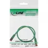 Cable de parcheo InLine S/FTP PiMF Cat.6 250MHz cobre libre de halógenos verde 0,3 m