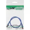 Cable de parcheo InLine S/FTP PiMF Cat.6 250MHz cobre libre de halógenos azul 0,5 m