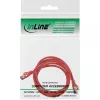InLine Cable de red S/FTP PiMF Cat.6 250MHz cobre libre de halógenos rojo 1m