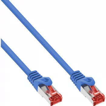 InLine Cable de red S/FTP PiMF Cat.6 250M Hz cobre libre de halógenos azul 5m