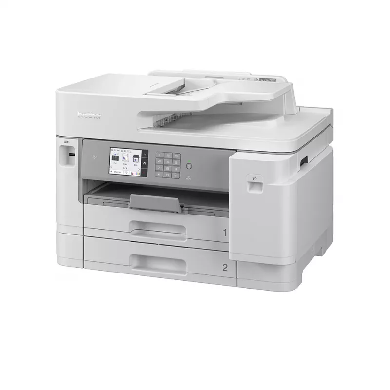 Impresora multifunción de inyección de tinta a color Brother MFC-J5955DW, A3, 1200 x 4800 PPP, 30 ppm, Wi-Fi, blanca