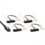 Cable SAS InLine, Mini SAS SFF-8087/4x SAS SFF-8482+alimentación, HDD SAS a controladora 0,75 m