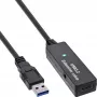 Extensión activa USB 3.2 Gen.1 InLine, conector macho USB-A a conector hembra USB-C, 5m